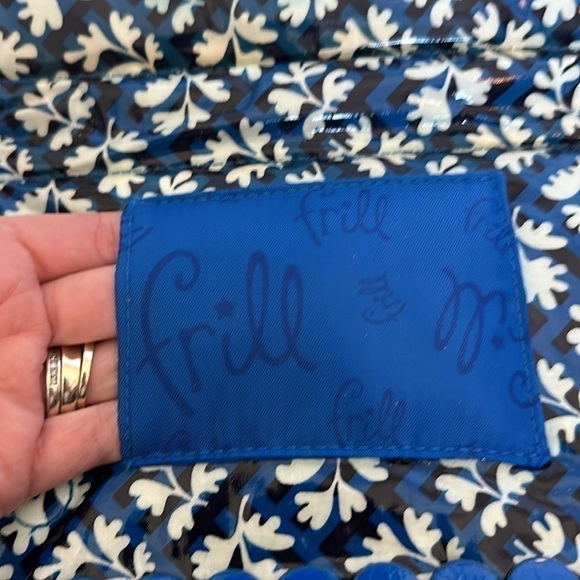 Vera Bradley frill blue make up bag NWOT - Picture 5 of 16